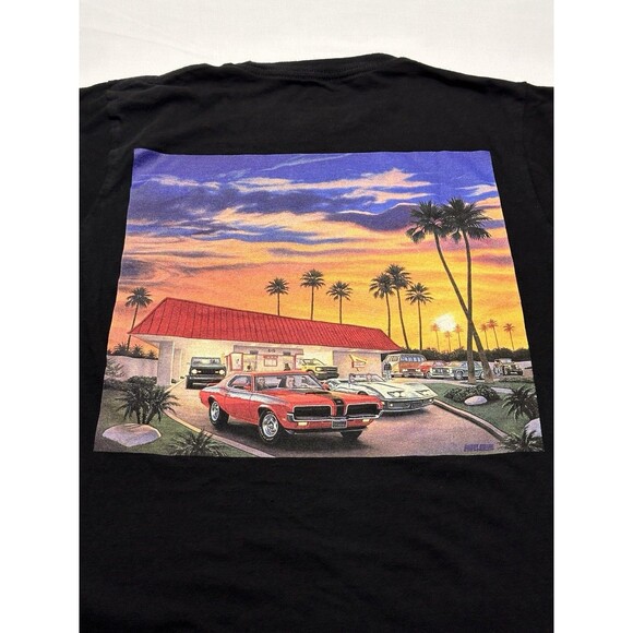 In-n-Out Burger UTAH Black T-shirt Adult Small Silkscreened Back Sunset USA Made - Picture 5 of 7
